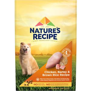 Natures Recipe Chicken, Barley & Brown Rice Recipe Dry Dog Food, 12 lb. Bag
