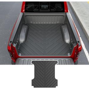 Xipoo Truck Bed Mat Compatible with 2019-2025 Dodge Ram 1500 Bed Mat 5.7 FT TPE Cargo Liner Replacement for 2019-2025 Dodge Ram 1500 Accessories (Upgraded 5.7ft Short Bed Liner)