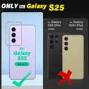 TUCCH Wallet Case for Galaxy S25, [Removable] 2 in 1 [Wireless Charging] Wrist Strap RFID Blocking [4 Card Holders] PU Leather Cover, Magnetic Detachable Stand Folio for Galaxy S25, Textured Black