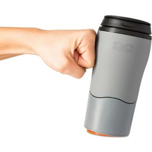 Mighty Mug Plastic Travel Mug, No Spill Double Wall Tumbler, Cold/Hot, Cup-Holder Friendly, Dishwasher Safe, (Gray, 12oz)