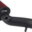 Cold Air Intake Kit Compatible with 2008-12 Honda Accord 2.4L 8th gen,High Performance Red Filter Black Pipe washable filter