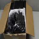 VTRIN 10 Tier Shoe Rack Tall Large Capacity 50 Pair Wide Shoe Organizer with Two Hooks Sturdy Metal Shoe Shelf for Entryway, Closet, Bedroom (Black)