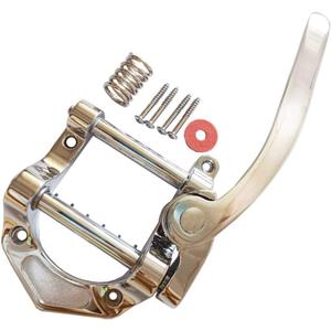 Electric Guitar Vibrato Tailpiece Tremolo Bridge Big Rocking Rod Pulling String Board for TeleSGLPETC Electric Guitars QH-BG001(Chrome)