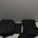 Men's Tunic Cosplay Costume Adults Outfits Halloween Robe Hooded Uniform Full Set (Large, Black)