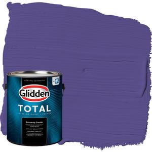 Glidden Total Interior Wall Paint & Primer All-in-One, Eggplant/Purple, Eggshell, 1 Gallon