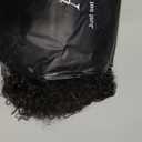 Alebery 27 Inch Drawstring Ponytail Extension for Black Women Deep Curly Ponytail Extension Synthetic Mixed with Human Hair Hairpieces Afro Kinky Curly Pony Tail for Daily Use (Black)