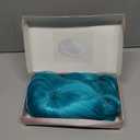 SWACC 26-Inch Long Curly Wave Cosplay Synthetic Wig Colored Hair Piece for Women with Wig Cap (Teal Blue)