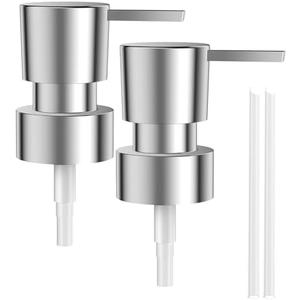Pack of 2, Soap Dispenser Pump Replacement 2PCS Soap Pump Replacement Head, Reusable Hand Soap Dispenser Top for Lotion Bottles
