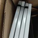 THKKY Folding No-Assembly Metal Freestanding Dog Gate with Door Walk Through,32" Height Pet Fence,96" Extra Wide Accordion Puppy Folding Playpen for Doorways,House,Stairs (4 Panels,White)