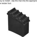 MECCANIXITY Ladder Non-Slip Feet Mat Step Ladder Accessories Rubber Pad Cover Cushion for Ladder Protection Black Pack of 2