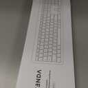 seenda Rechargeable Wireless Keyboard Mouse Combo Full Size Cordless Keyboard & Mouse Sets with Build-in Lithium Battery Ultra Thin Quiet Keyboard Mice (Rose Gold & Black)