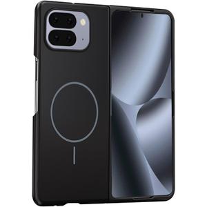 For Google Pixel 10 Pro Fold Magnetic Case, [Compatible with Magsafe] Full-Body Matte PC Bumper Scratch-Resistant Slim Thin Protective Case for Google Pixel 10 Pro Fold Black