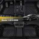 Multi-Color Floor Mats for Mazda 3 2019-2026 Sedan, Armor Black