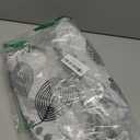 LIBERECOO Round Vinyl Fitted Tablecloth with Flannel Backing Elastic Edge Plastic Table Cover - Leaf Whisper - Waterproof Stain-Resistant Wipeable Tablecloths