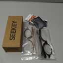 SEEKEY 2 Pack Makeup Reading glasses for Women,One Eye Cosmetic Readers Rotating Lens, Makeup Readers for Women (Tortoise+brown, 1.5 x)