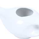 Qimacplus Leak Proof Durable Porcelain Ceramic Neti Pot Comfortable Grip with 10 Sachet Neti Salt, Lightweight neti Pot Ceramic | Natural Treatment for Sinus and Congestion 9 oz Capacity (White)