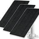 3pc Arlo Solar Panel Charger Compatible with Arlo Essential Spotlight/XL Spotlight Camera, 9.4ft Waterproof Charging Cable, 360Adjustable Mount with Mico USB Cable, 7.5 * 6.4", 5W 5V