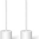 White Rechargeable Cordless Table Lamps Set, 5000mAh Battery Powered Wireless Table Light, Portable LED Desk Lamp, 3 Color Dimmable Lighting for Restaurant Dining Patio Outdoor Bedroom