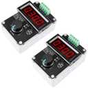 DROK 4-20mA Generator 2pcs, Adjustable Signal Generator, DC 0-10V 0 4-20mA Current Voltage Analog Simulator for Value Adjusting PLC Panel LED Testing