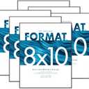 MCS Format Picture Frames, Black, 8 x 10, 6-Pack (8x10)