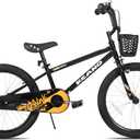 KEANO Cervine 14 16 20 Inch Kids Bike for Boys Girls Ages 3-10 Years, 14 16 Inch Toddler BMX Bikes with Training Wheels and Basket, 20 in Children Bicycles with Kickstand