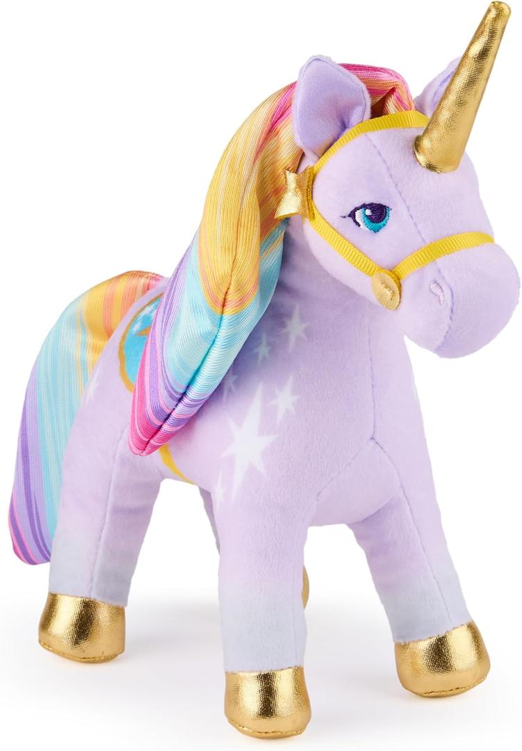 Unicorn Academy Official Wildstar Plush Toy, Unicorn Stuffed Animal, Unicorn Toys for Girls Ages 1 & Up, Purple, 7