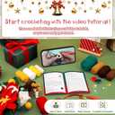 Pnytty Crochet Kit for Beginner Adults, Flower Bouquet Crochet Starter Kit with Step-by-Step Video Tutorials Knitting Kit for Mothers Day, Holiday, Home Decor, Anniversary Day Present