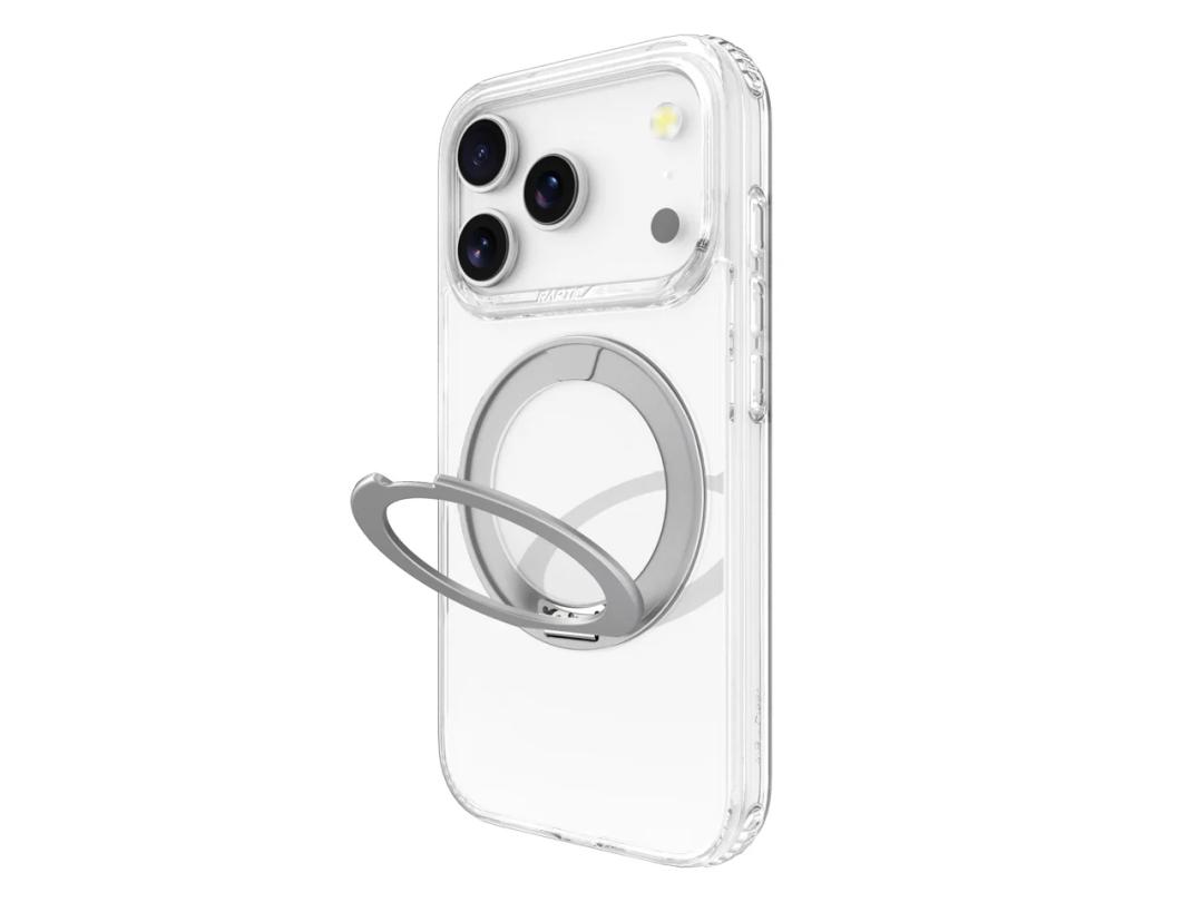 Clear iPhone 17 Pro Case with Stand, Strong Magnetic iPhone 17 Pro Case Compatible with MagSafe, Drop Protection Cases for iPhone 17 Pro Translucent Matte Shockproof Phone Cover 1Pack