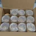 CONNOO 11Pack 10 OZ Clear Glass Candle Jars with Bamboo Lids for Making Candles, Large Size Empty Candle Tins with Wooden Lids, Bulk Clean Candle Containers - Dishwasher Safe