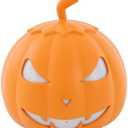 LED Pumpkin Fog Machine with Color-Changing Lights – Halloween Party Decoration, Spooky Atmosphere Maker with Remote Control & Timer Function