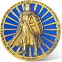 2 x Full Armor of God Spiritual Warrior Challenge Coin - Christian Pocket Token Military Gift Lucky Coin