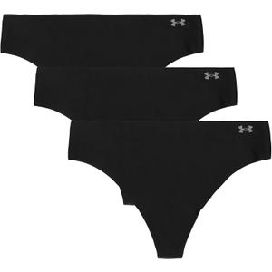 Under Armour Seamless Thong - 3-Pack Solid (Black, M)