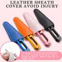 Lasnten 12 Sets Thread Snips for Sewing with Leather Sheath Cover Carbon Steel Thread Cutter Small Yarn Snips Embroidery Cross Stitch Scissor for Sewing Quilting Knitting Craft DIY Supplies