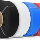 SUNLU 4KG PLA Filament Refill 1.75mm, 1000g PLA Matte Filament Bundle 4 Packs, 3D Printer Filament Refill for Reusable Spools, Fit for Most Brand Spool. 1KG/Roll, Black+White+Red+Klein Blue