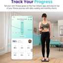 Etekcity Scale for Body Weight and Fat Percentage, FSA&HSA Eligible, Smart Digital LED Bathroom BMI Measurement, Accurate Bluetooth Weighing Machine, Body Composition Analyzer, Ash-black, 400lb