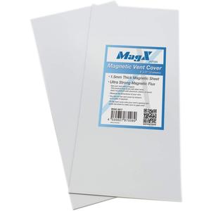 MagX Magnetic Vent Cover, 8 x 17 Inch, 2 Sheets, Ultra Thick 60 mil, Flaxible Anisotropic Magnet, for Air Registers or Floor Air Vents, RV, Home HVAC, AC, Home Must Buy (MVAC-8017)