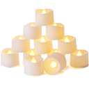 Homemory Timer Tea Lights Candles Battery Operated, 6H Timer Built-in, Auto On Daily, Flameless LED Tealight Votives for Table Centerpieces, Lantern, Holiday Decor, Warm Lamp, No Remote, 12-Pack