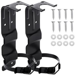 2 Pack Fire Extinguisher Brackets, 2.5 LB Fire Extinguisher Wall Mount Bracket, Metal Heavy Duty Fire Extinguishers Holder for Home, Car, RV, Truck, Mini Fire Extinguishers (Non-Universal)