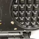 Proctor Silex Double Mini Waffle Maker Machine with 4 Round Non-stick Grids, Makes 2 Personalized Individual Breakfast Keto Chaffles and Hashbrowns, Compact, Black (26102)