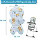 Runhike High Chair Cover Replacement Compatible with Ingenuity Soft Cushion with Anti-Slip Pad and Protecting Water Spills