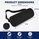 Lumbar Pillow, Lumbar Support Pillow for Office Chair & Car, Have Ajustiable Strap & Washable Cover, 11 Inch Lower Back Support for Office chair, Car, Bed Back Pain Relief & Posture Correction
