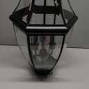 Kalium Outdoor Post Lights, 3 Light Lamp Post Light Fixture Hardwired with Clear Beveled Glass, 23" Large Waterproof Lamp Pillar Fixtures for Yard Pathway Porch Patio 60W Matte Black (3-Light-Black (NO Dusk to Dawn))