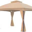 Garden Winds Replacement Canopy Top Cover Compatible with The Gazebo TPGAZ2303D TPGAZ2403-A-C - Riplock 350