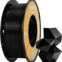 Kingroon High Speed PETG 3D Printer Filament 1.75mm, 3D Printer Rapid Filament for 30-600mm/s Hyper Printing Filament, Dimensional Accuracy +/- 0.03 mm, 1kg Plastic Spool(2.2lbs) (Black)