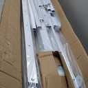 Hand Rails for Outdoor Steps，Stair Handrail & Indoor Stair Railing Kit，Railings for Outdoor Steps for Fence & Outdoor Steps (2, White-with Balusters, 4 Step)