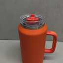 Hydraful 64 oz Tumbler with Handle and Straw - 100% Leak-Proof - Insulated Cup Reusable Stainless Steel Large Water Bottle Travel Mug for Gym, Hiking, and Camping - Gifts for Women Men Him Her (Goldenrod)