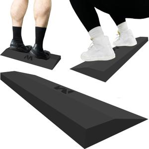 Squat Wedge Block - Slant Board For Squats, Heel Elevated Squatting Foam Platform For Weight Lifting, Home Gym Leg Workout Wedges & Calf Exercise Equipment for Fitness Workouts