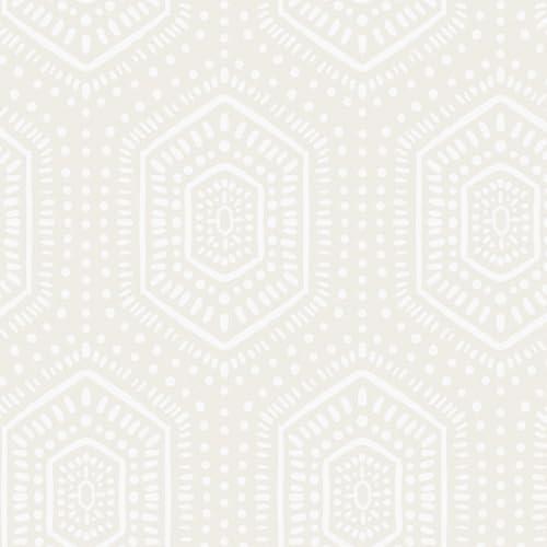 Heroad Peel and Stick Wallpaper Boho Beige Neutral Geometric Removable Wallpaper for Bedroom Modern Polka Dot Contact Paper Vinyl Decoration Self-Adhesive Waterproof 17.3"x197"