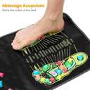 Foot Massage Mat, Reflexology Mat Walk Foot Leg Pain Relieve Relief Walk Massager Mat, Acupoint Mat for Acupressure Relaxes The Nerve Ache Ease Tiredness of The Muscle (68.9 * 13.8in)