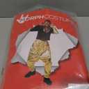 Morph Mc Hammer Costume - Mens 80s & 90s Rapper & Disco Pants Costume, Gold Mc Hammer Pants (Large)